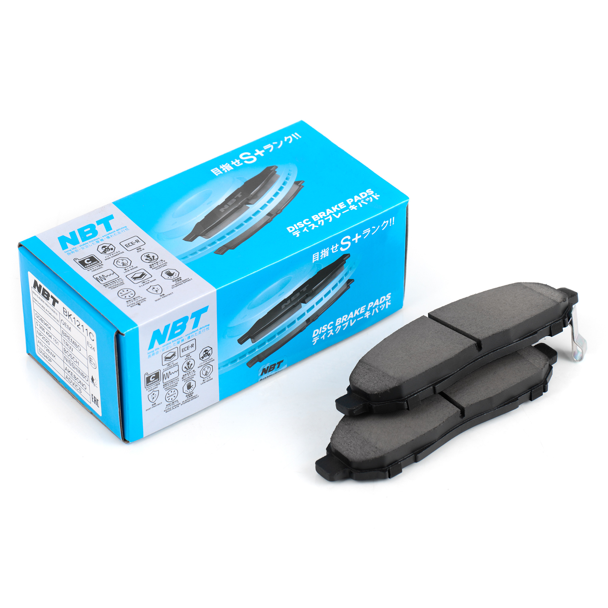 Колодки тормозные дисковые NBT BK1211C / SN940P / AN-726WK / NP2020 / 0 986 494 151 / SP1460 / 2422701 / GDB3404 / AV1060 / GP01267 / D1267MH