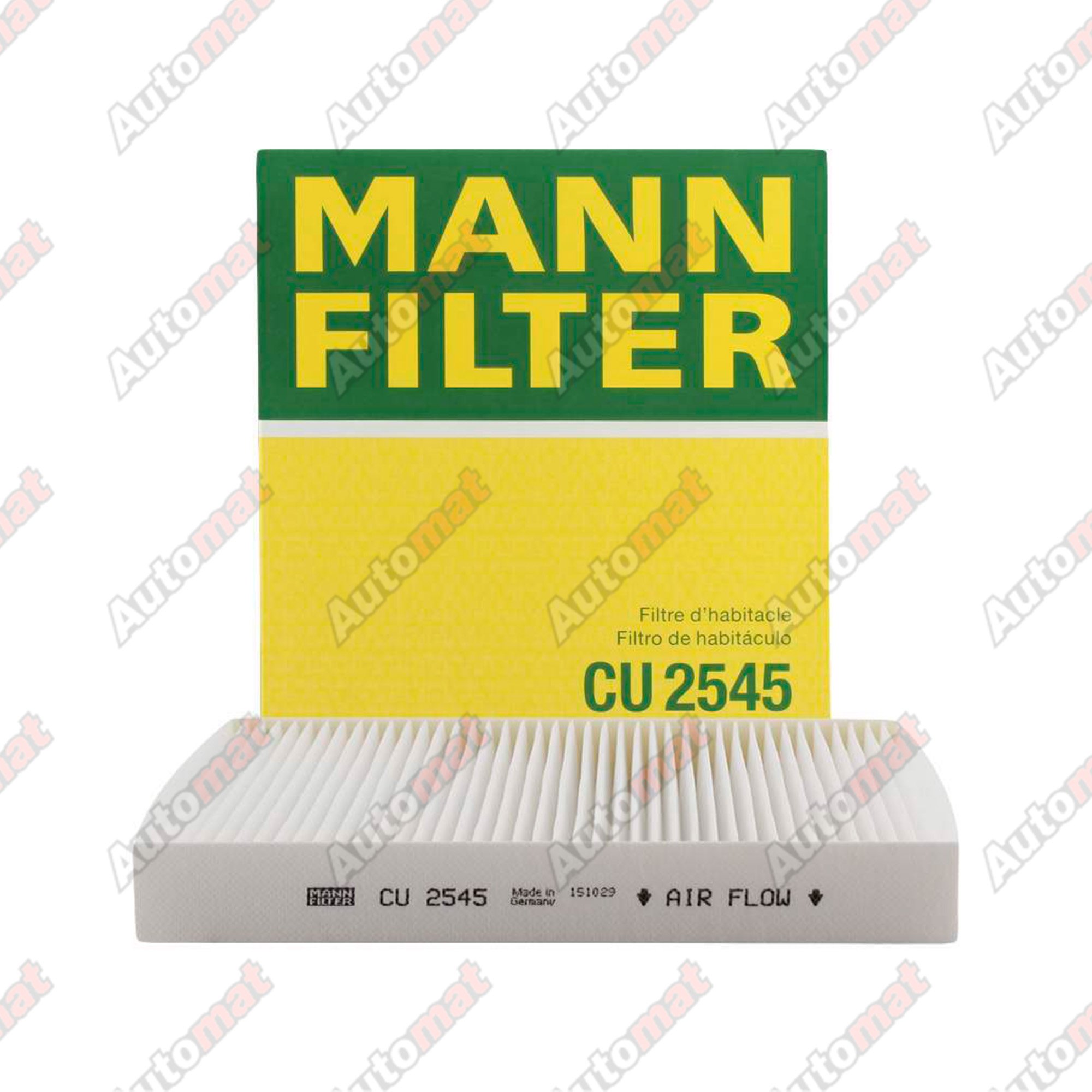 Фильтр салонный MANN-FILTER CU 2545