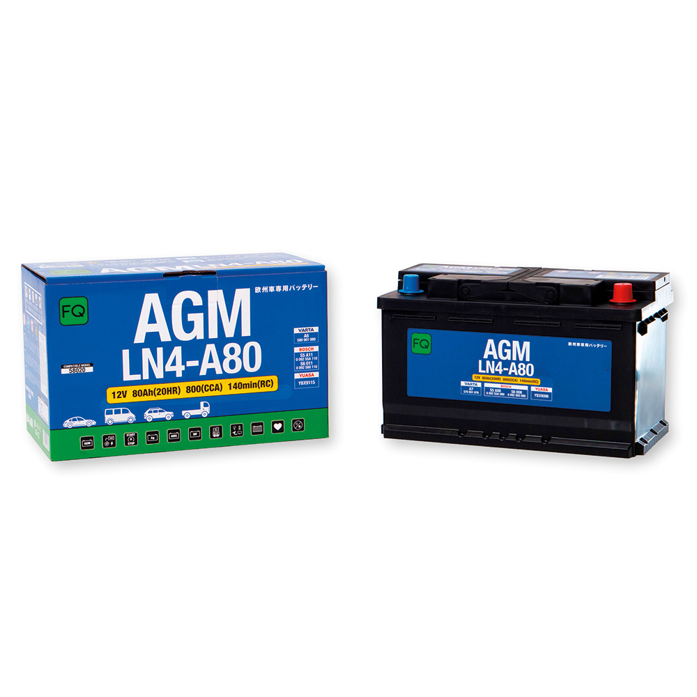 Аккумулятор FQ DIN AGM LN4-A80 80Ah