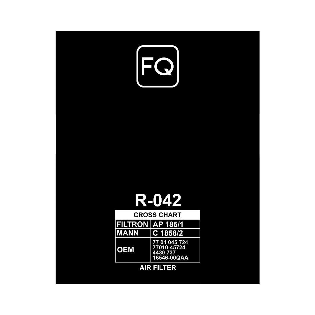 Фильтр воздушный FQ R-042