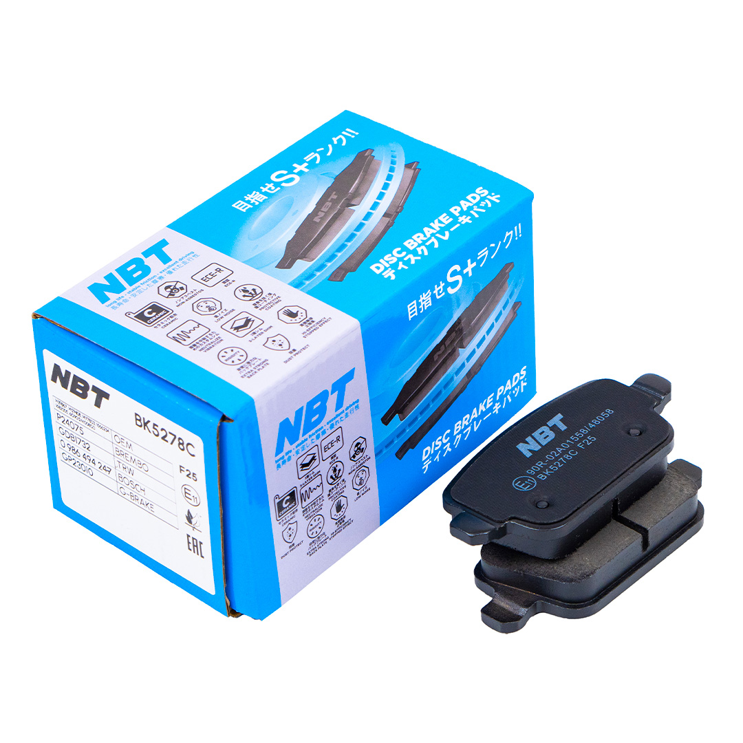 Колодки тормозные дисковые NBT BK5278C / 0986494247 / GDB1732 / P24075 / GP23010