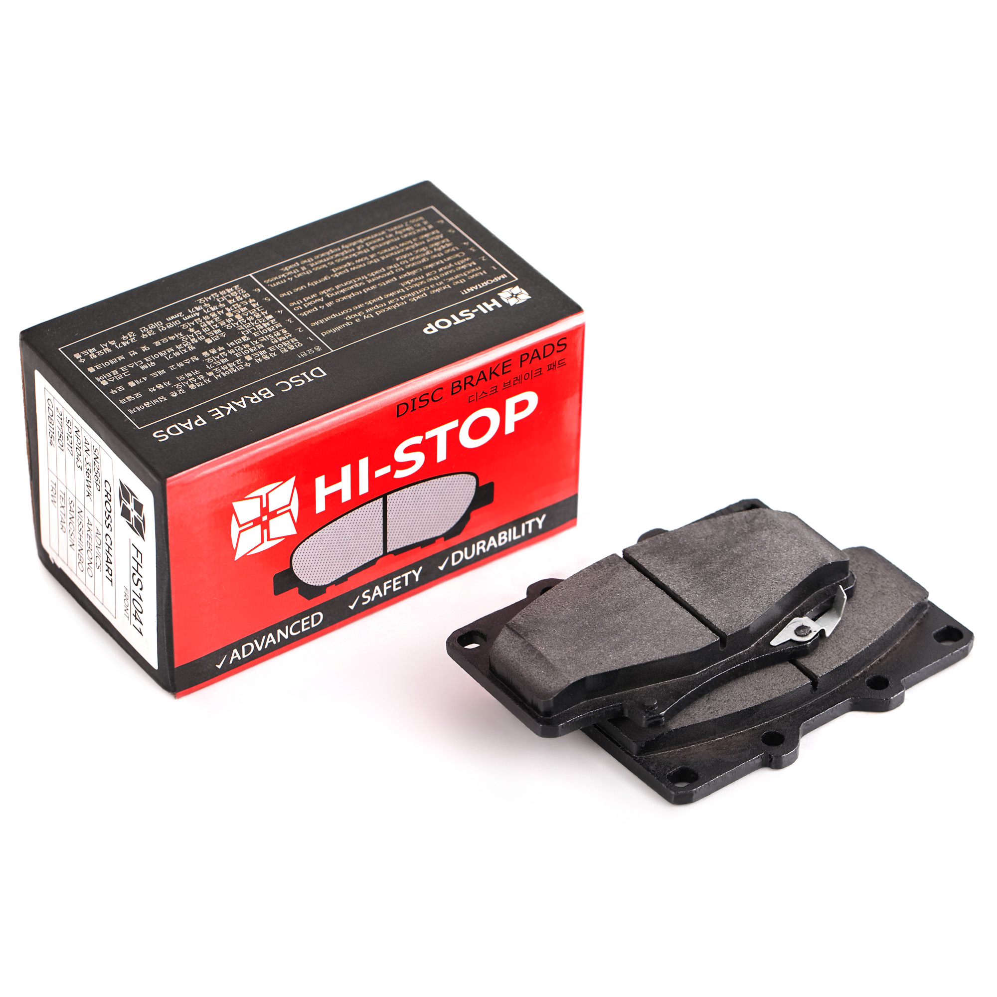 Колодки тормозные дисковые HI-STOP FHS1041 / SN256P / AN-336WK / NP1043