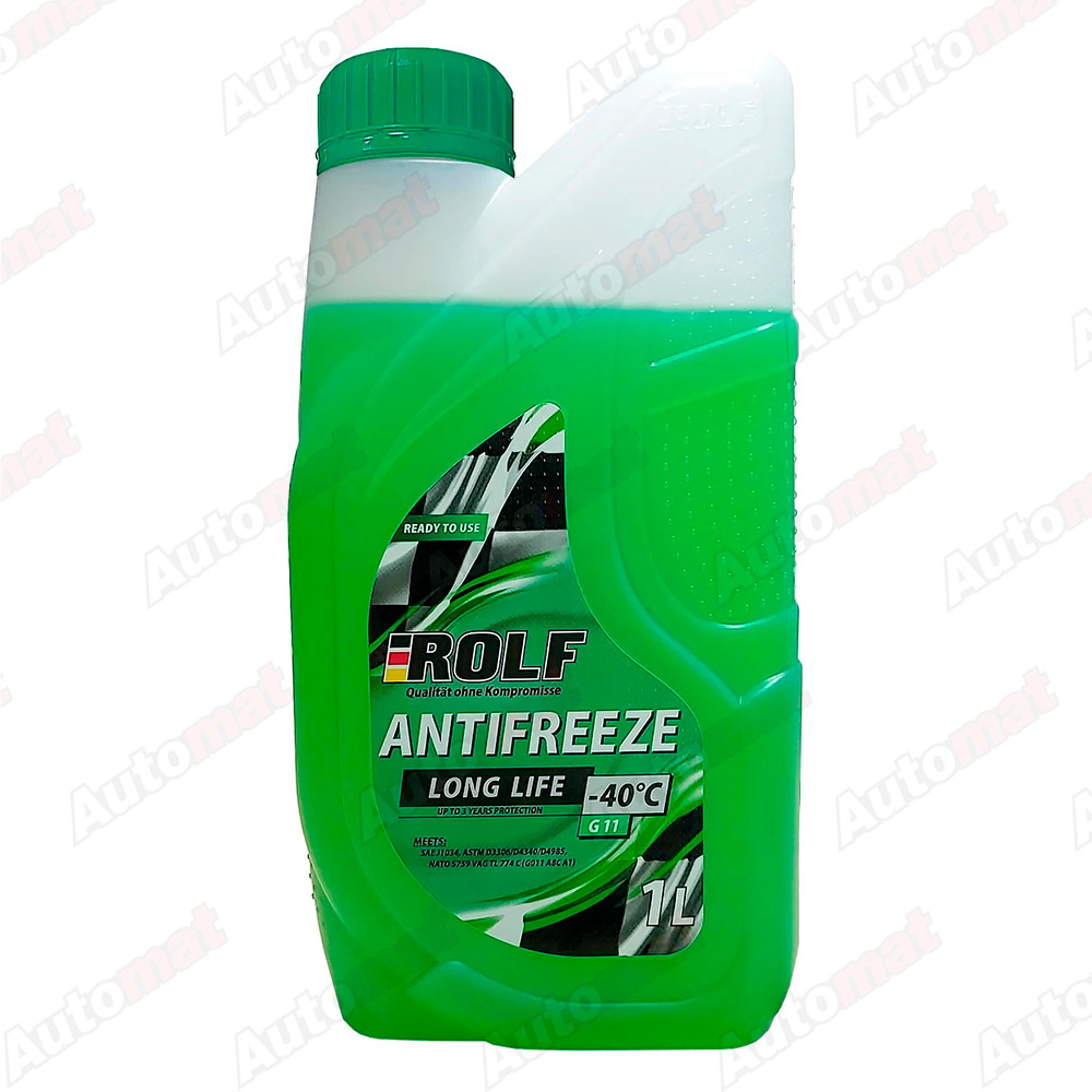 Жидкость охлаждающая низкозамерзающая Antifreeze ROLF G11 GREEN 1L