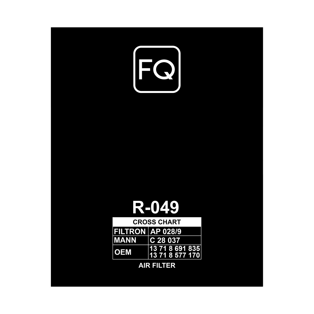 Фильтр воздушный FQ R-049