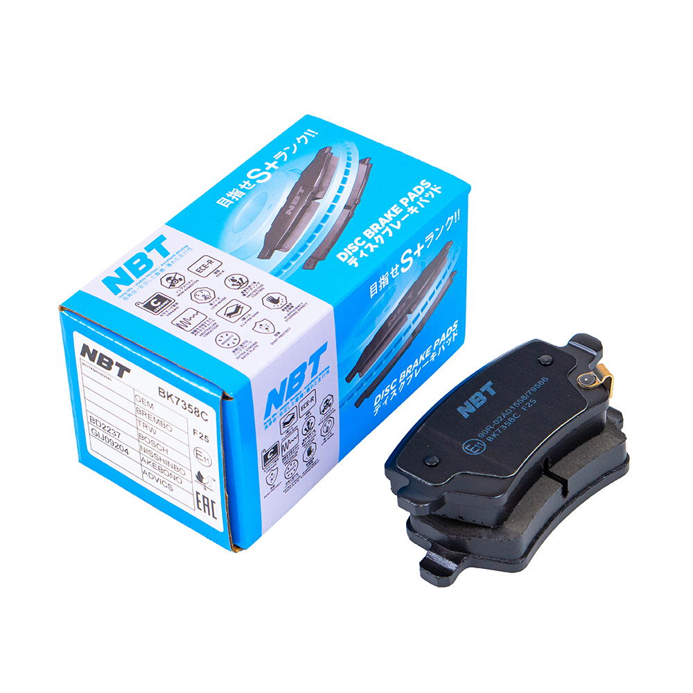 Колодки тормозные дисковые NBT BK7358C / GIJ0924 / BD2237 / PF2333