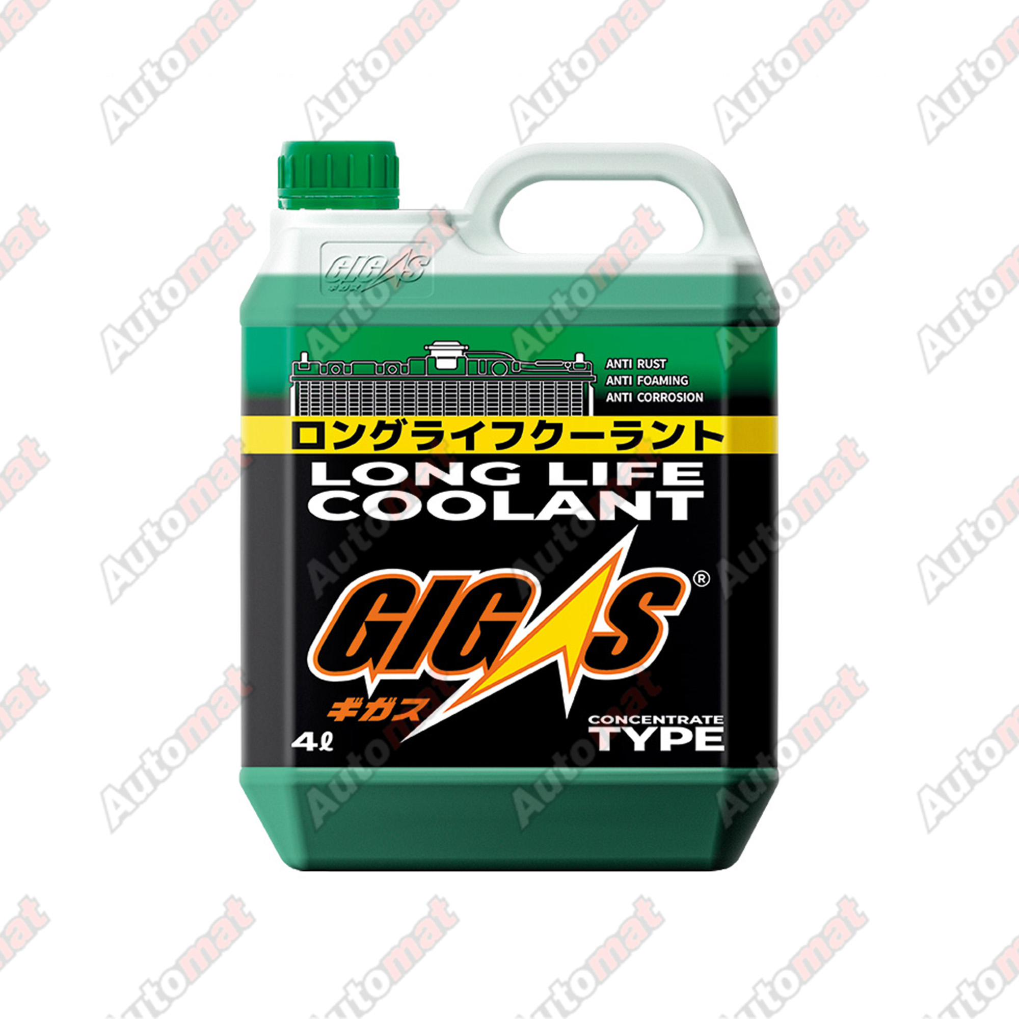 Антифриз GIGAS LONG LIFE COOLANT CONCENTRATE GREEN, зеленый, 4л