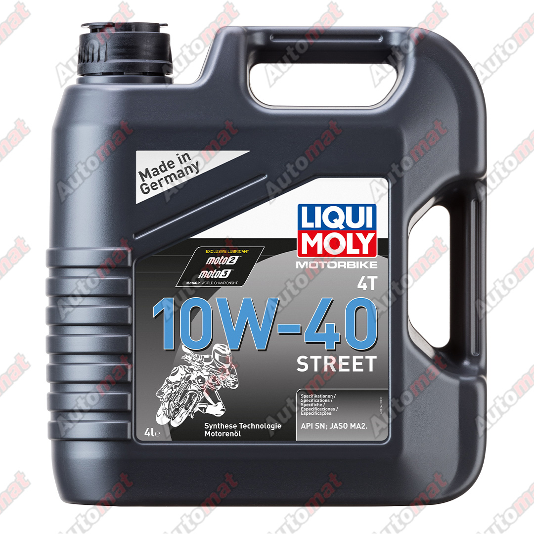 Масло моторное Liqui Moly Motorbike Street 10W-40 SP MA2 4T 4л 7512