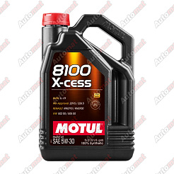 Масло моторное Motul 8100 X-cess 5W-30, синтетическое, 5л